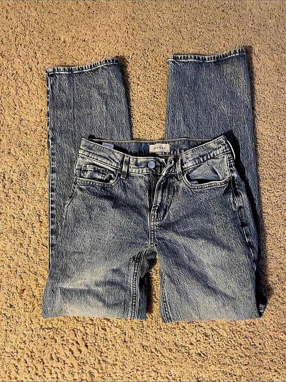 Pacsun Jordyn Low Rise Straight Leg Jeans Blue Waist 23 NEVER WORN